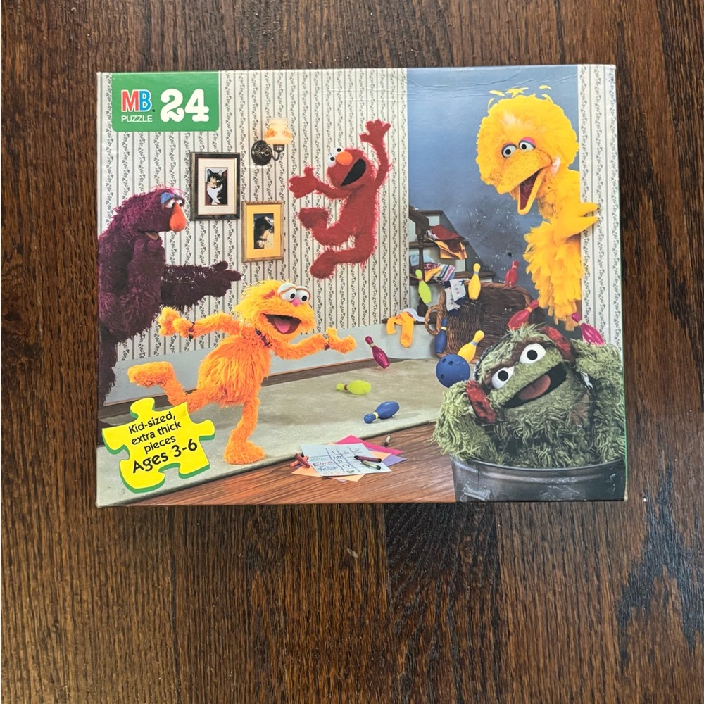 Vintage Sesame Street 24-Piece Kids Puzzle NEW